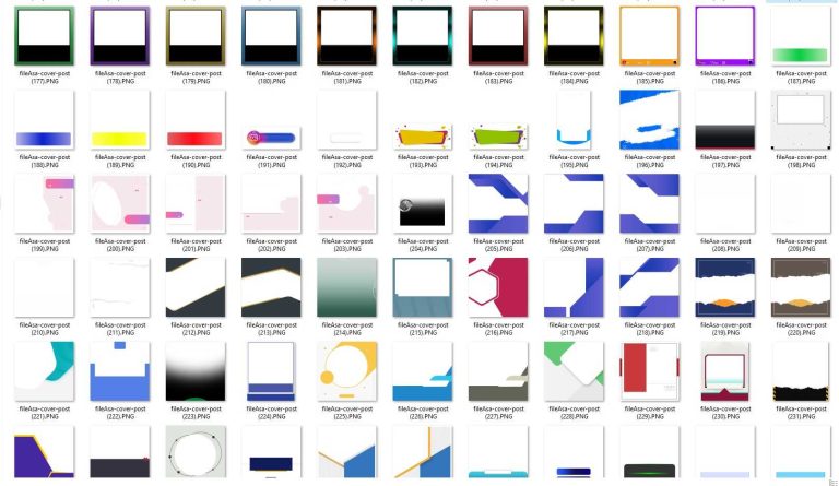 پک +900 عددی کاور آماده ریلز و پست اینستاگرام مخصوص ادیت با موبایل | PNG
