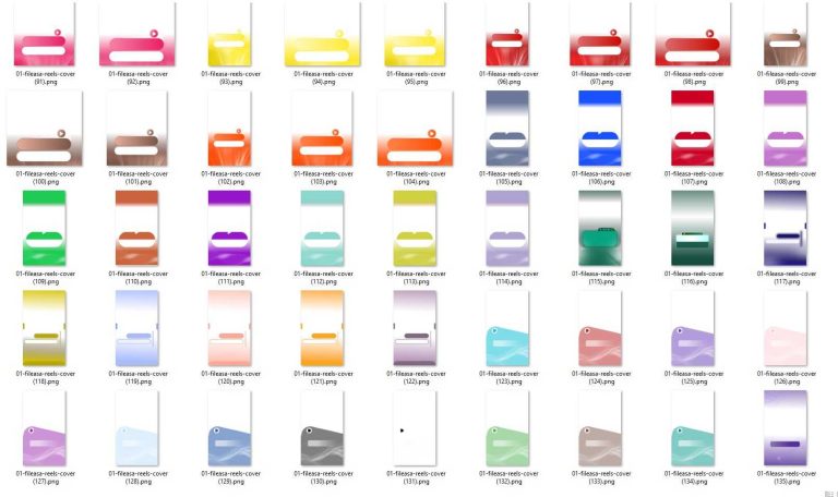 پک +900 عددی کاور آماده ریلز و پست اینستاگرام مخصوص ادیت با موبایل | PNG