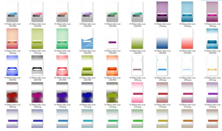 پک +900 عددی کاور آماده ریلز و پست اینستاگرام مخصوص ادیت با موبایل | PNG