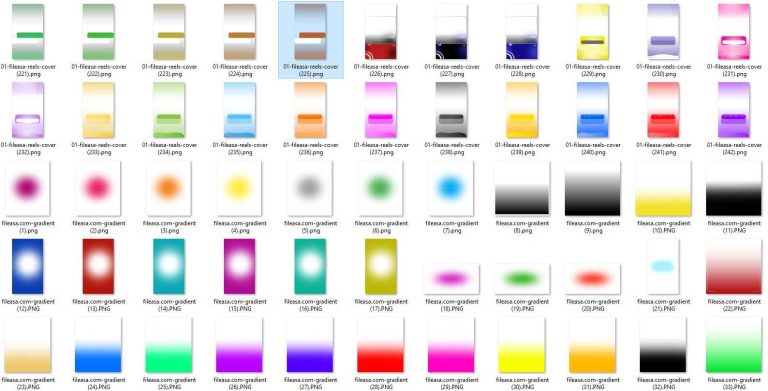 پک +900 عددی کاور آماده ریلز و پست اینستاگرام مخصوص ادیت با موبایل | PNG